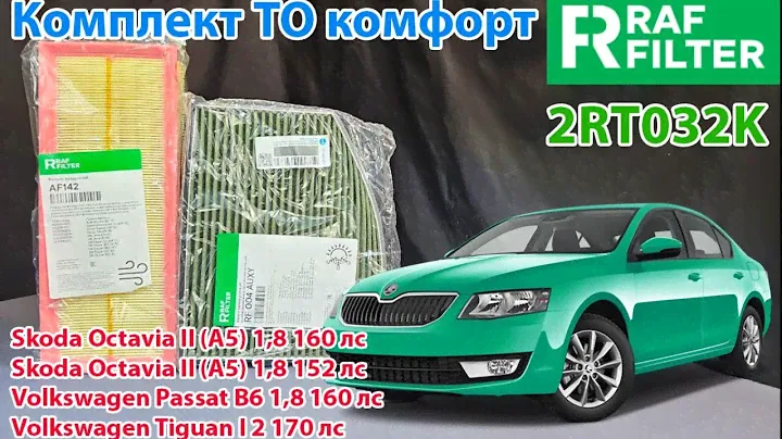 Распаковка комплекта для ТО комфорт RAF FILTER 2RT032K
